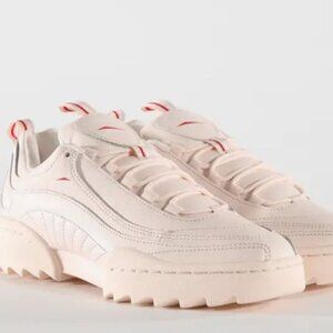 Reebok SZ 9 Rivyx Ripple Pale Pink  Sporty Retro Street Style 80's inspired